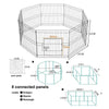 8 Panels Pet Dog Play Pen Puppy Rabbit Playpen Detachable Cage Fence Kennel