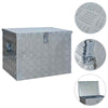 Aluminium Storage Box Silver Lockable Trailer Box Tool Box Organizer Chest