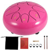 6 Inch 8 Notes Steel Tongue Drum Handpan Hand Drums Tankdrum with Drum Mallet UK
