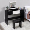 Dressing Table Folding Mirror & Stool Set Bedroom Vanity Makeup Storage Desk UK