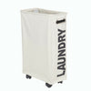Narrow Slim Laundry Hamper Slide Out Trolley Basket Washing Clothes Storage Bag