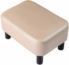 PU Leather Footstool Footrest Stool Pouffe Ottoman Footrest Gift for Parents