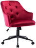 EMILE VELVET SWIVEL DESK STUDY HOME OFFICE COMPUTER CHAIR LIVINGROOM ARMCHAIR