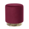 Sophia Velvet Footstool Pouffe Round Footrest Makeup Dressing Table Stool