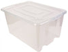 PLASTIC STORAGE BOX TUB CONTAINER BOXES WITH OR WITHOUT LID, TOY BOX, COLOURFUL