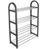 4 Tier Shoe Stand Storage Organiser Rack Lightweight Compact Space Save Shelf