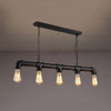 Vintage Industrial Ceiling Pendant Light Steampunk Pipe 5Way Hanging Retro Lamp