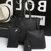 4pcs/set Women Handbag Messenger Leather Shoulder Bag Tote Purse Satchel Durable