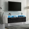 Modern TV Unit Cabinet TV Stand High Gloss Doors & Matt Body With Led Lights