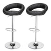 2X Bar Stool PU Faux Leather Ergonomic Swivel Foot Rest Kitchen Counter Pub Cafe