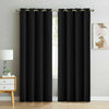 1 Pair (2 Panels) Blackout Curtains Window Curtain Polyester Eyelet Ring Bedroom