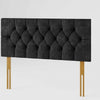 Headboard Plush Velvet Chesterfield - 2ft6, 3ft, 4ft, 4ft6, 5ft, 6ft