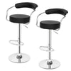 2PCS Bar Stools Rotated 360 Degrees Chair Swivel Gas Lift Foot Rest Seat UK