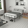Single Double Bed Metal Frame 3ft 4ft6 Bedroom Furniture with Sprung Mattress