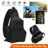 Men's Black Messenger Bag Waterproof Cross Body Shoulder Utility Travel Work P8