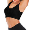 Ladies Zip Front Fastening Sports Bra Medium to High Impact Non Wired Comfort
