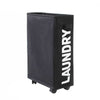 Narrow Slim Laundry Hamper Slide Out Trolley Basket Washing Clothes Storage Bag
