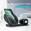 3 in 1 Wireless Charger Stand Charging Dock Stand for iPhone 11 XS XR 8 AirPod