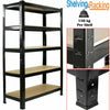 5 Tier Bays Metal Shelving Unit Storage Racking Shelves Garage Warehouse Shed UK
