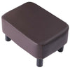 PU Leather Footstool Footrest Stool Pouffe Ottoman Footrest Gift for Parents