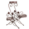 Metal Plant Stand Flower Rack Garden Planter Pot Holder Staircase Display Shelf