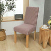 Stripe Dining Chair Covers Washable Stretch Chair Slipcover Removable Cover