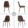 Set of 2/4/6 Velvet Dining Chairs Padded Seat Metal Legs Kitchen Home Office UK