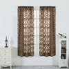 Morocco Voile Curtain Panel Net Window Screening Curtains Slot Top Home Decor