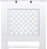 Radiator Cover White Unfinished Modern Traditional Wood Grill Cabinet Shelf MDF