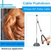 Fitness Pulley Cable System DIY Loading Pin Lifting Triceps Rope Machine Workout