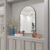 Premium Large Arched Wall Mirror Bathroom Vanity Mirror Windowpane Mantle Deco