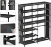 Heavy Duty Industrial Clothes Rail Coat Rack Display Stand Shoe Storage Shelfs