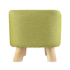 Luxury Padded Wooden Footstool Square Stool Wooden 4 Legs Living Room Bedroom UK