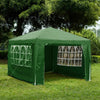 3x4m Sides Gazebo Marquee Tent Garden Party Waterproof Canopy Shelter Windbar