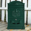 LARGE VINTAGE OUTDOOR LOCKABLE LETTER POST BOX MAILBOX WALL MOUNTED SECURE MAIL