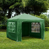3x3m Sides Gazebo Marquee Tent Garden Party Waterproof Canopy Shelter Windbar