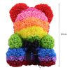 LED FOAM ROSE BEAR ARTIFICIAL FLOWER ROSE TEDDY BEAR DOLL FADDISH LOVE GIFT BOX