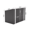XL 6/7FT LARGE STORAGE SHED LOCKABLE UNIT DUSTBIN GARDEN OUTDOOR TOOL & BIKE BIN