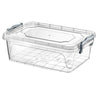 Clear Plastic Storage Box with Lid Kitchen Food Office Stackable Container Boxes