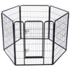6/8 Panel Pet Play Pen Puppy Dog Animal Exercise Run Cage In/Outdoor Metal Fence