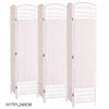 4/6 Panels Folding Room Divider Wicker Floor Standing Privacy Screen Separator