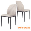 Dining Table Set Scratch-proof Slate Table and Set of 4 / 6 Chairs Kitchen Room