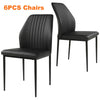 Dining Table Set Scratch-proof Slate Table and Set of 4 / 6 Chairs Kitchen Room