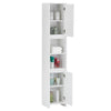 Mirrored Bathroom Cabinet LED White 1/2/3 Doors Mounted Cupboard Wall Mounted