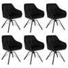 1/2/4/6 Velvet Swivel Dining Chairs Padded Seat Accent home & restaurants