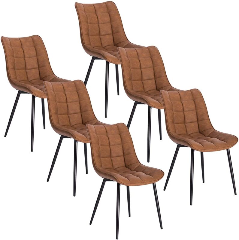 WOLTU 2/4/6 Dining Chairs Living Room Chairs Faux Leather W/ Padded Seat Chair