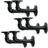 4Pcs Pipe Shelf Brackets Industrial Iron Rustic Wall Floating Shelves Supports