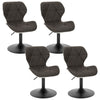 2/4/6x Bar Stools Adjustable Height Gas Lift Swivel Chairs Breakfast Pub Cafe