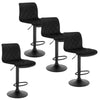 2/4/6x Breakfast Bar Stools Velvet Swivel Gas Lift Chair Kitchen Cafe Barstools