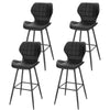 1/2/4/6x Breakfast Bar Stool w/ Backrest Footrest High Counter Stool Kitchen Pub